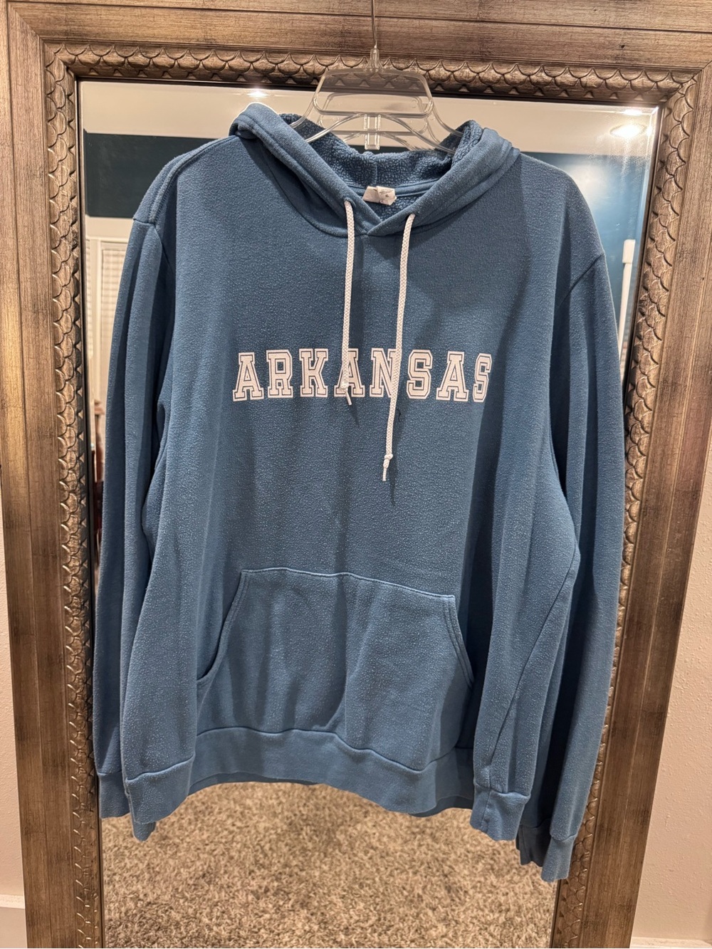 Bella Canvas Arkansas Blue Hooded Sweatshirt